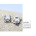 High Quality Square Design Jewelry Big Pearl Afican Earrings